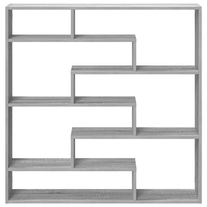 vidaXL Wall Cube Shelf 7 Compartments Grey Sonoma Engineered Wood