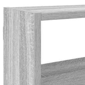 vidaXL Wall Cube Shelf 7 Compartments Grey Sonoma Engineered Wood