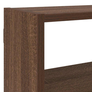 vidaXL Wall Cube Shelf 7 Compartments Brown Oak Engineered Wood