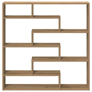 vidaXL Wall Cube Shelf 7 Compartments Artisian Oak Engineered Wood