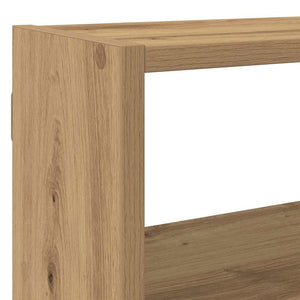 vidaXL Wall Cube Shelf 7 Compartments Artisian Oak Engineered Wood