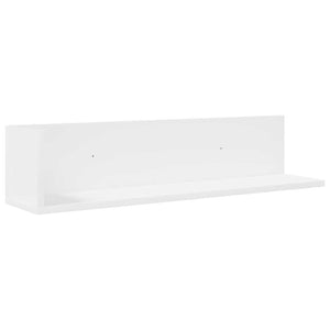 vidaXL Wall Shelves 2 pcs White 75x16.5x16.5 cm Engineered Wood