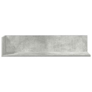 vidaXL Wall Shelves 2 pcs Concrete Grey 75x16.5x16.5 cm Engineered Wood