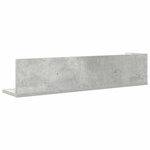 vidaXL Wall Shelves 2 pcs Concrete Grey 75x16.5x16.5 cm Engineered Wood