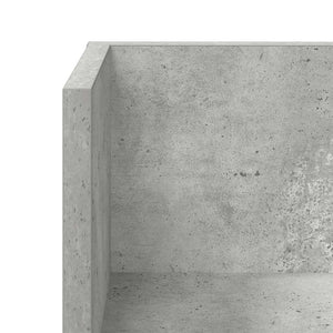 vidaXL Wall Shelves 2 pcs Concrete Grey 75x16.5x16.5 cm Engineered Wood