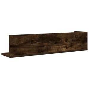 vidaXL Wall Shelves 2 pcs Smoked Oak 75x16.5x16.5 cm Engineered Wood