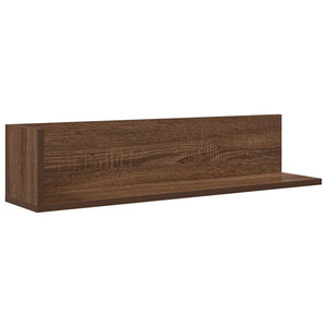 vidaXL Wall Shelves 2 pcs Brown Oak 75x16.5x16.5 cm Engineered Wood