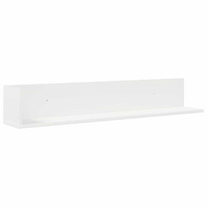 vidaXL Wall Shelves 2 pcs White 100x16.5x16.5 cm Engineered Wood