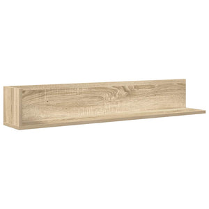 vidaXL Wall Shelves 2 pcs Sonoma Oak 100x16.5x16.5 cm Engineered Wood