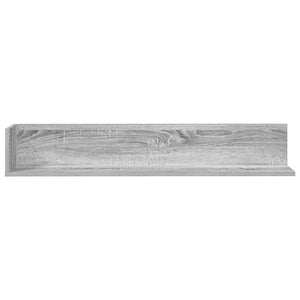 vidaXL Wall Shelves 2 pcs Grey Sonoma 100x16.5x16.5 cm Engineered Wood