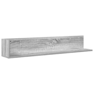 vidaXL Wall Shelves 2 pcs Grey Sonoma 100x16.5x16.5 cm Engineered Wood