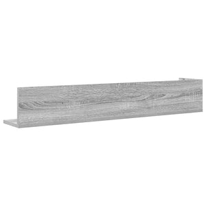 vidaXL Wall Shelves 2 pcs Grey Sonoma 100x16.5x16.5 cm Engineered Wood