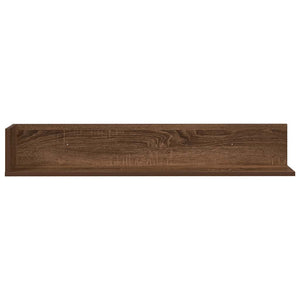 vidaXL Wall Shelves 2 pcs Brown Oak 100x16.5x16.5 cm Engineered Wood