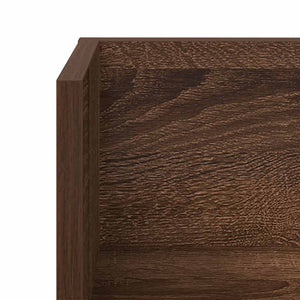 vidaXL Wall Shelves 2 pcs Brown Oak 100x16.5x16.5 cm Engineered Wood