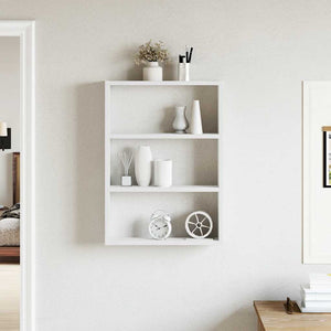 vidaXL Wall Shelf White 43x9x60 cm Engineered Wood