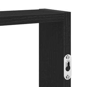 vidaXL Wall Shelf Black 43x9x60 cm Engineered Wood