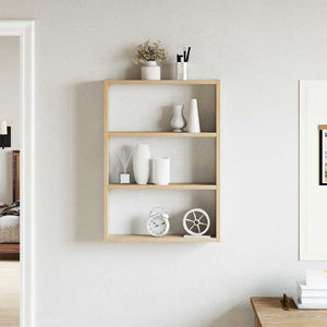 vidaXL Wall Shelf Sonoma Oak 43x9x60 cm Engineered Wood