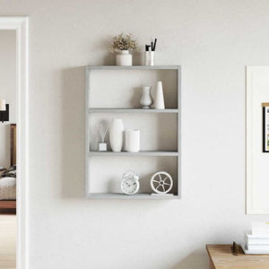 vidaXL Wall Shelf Concrete Grey 43x9x60 cm Engineered Wood