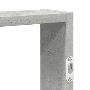 vidaXL Wall Shelf Concrete Grey 43x9x60 cm Engineered Wood