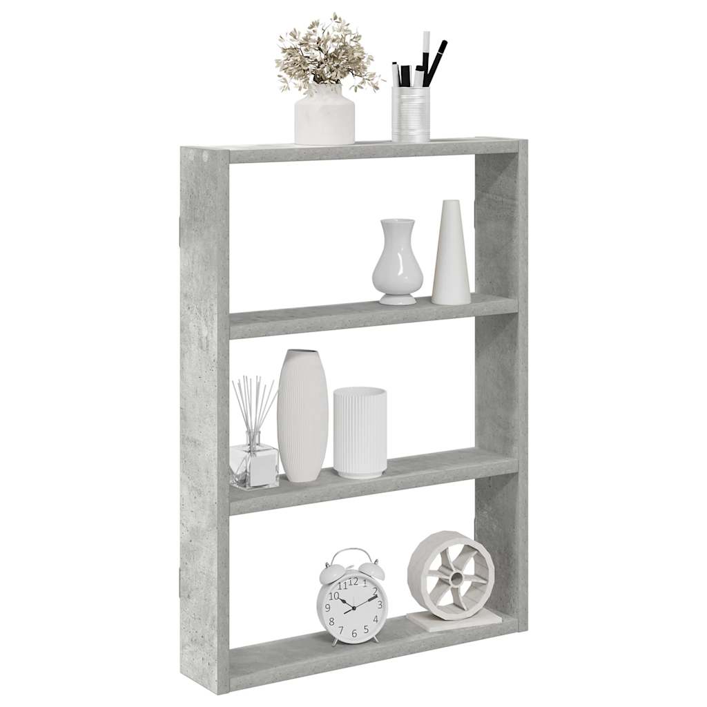 vidaXL Wall Shelf Concrete Grey 43x9x60 cm Engineered Wood