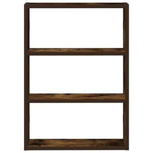 vidaXL Wall Shelf Smoked Oak 43x9x60 cm Engineered Wood