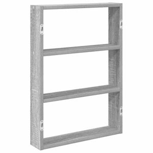 vidaXL Wall Shelf Grey Sonoma 43x9x60 cm Engineered Wood