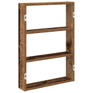 vidaXL Wall Shelf Old Wood 43x9x60 cm Engineered Wood