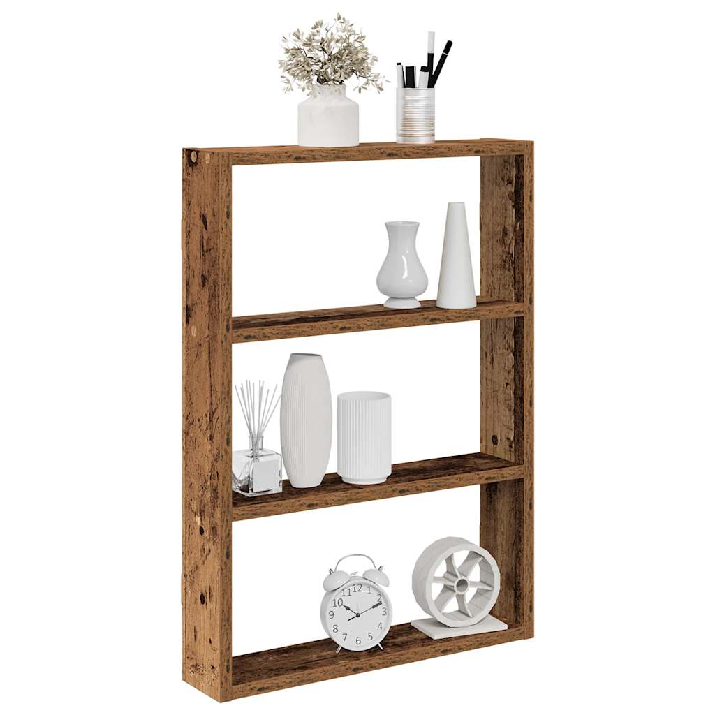 vidaXL Wall Shelf Old Wood 43x9x60 cm Engineered Wood