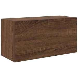 vidaXL Bathroom Wall Cabinet Brown Oak 60x25x30 cm Engineered Wood