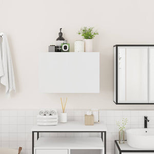 vidaXL Bathroom Wall Cabinet White 60x25x40 cm Engineered Wood