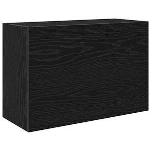 vidaXL Bathroom Wall Cabinet Black 60x25x40 cm Engineered Wood