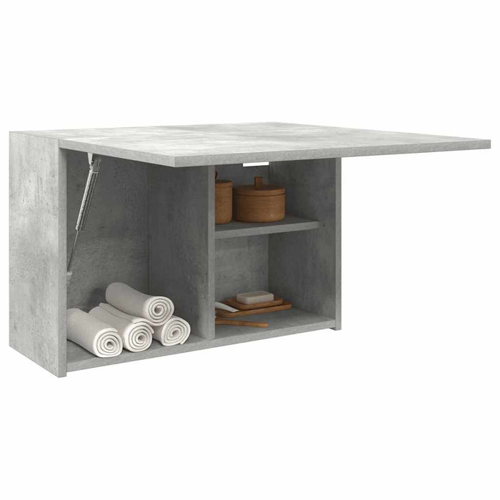 vidaXL Bathroom Wall Cabinet Concrete Grey 60x25x40 cm Engineered Wood