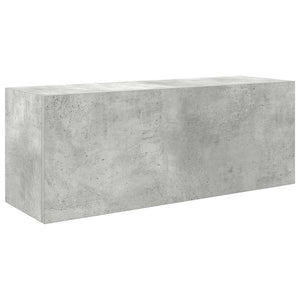 vidaXL Bathroom Wall Cabinet Concrete Grey 80x25x30 cm Engineered Wood