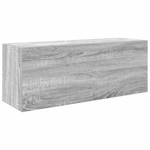 vidaXL Bathroom Wall Cabinet Grey Sonoma 80x25x30 cm Engineered Wood