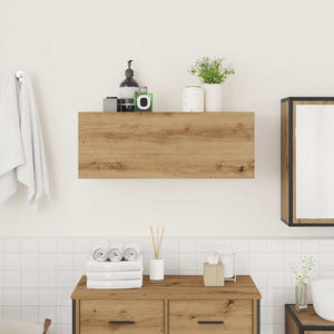 vidaXL Bathroom Wall Cabinet Artisan Oak 80x25x30 cm Engineered Wood