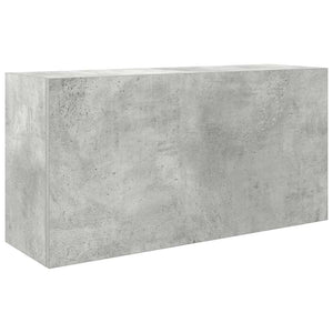 vidaXL Bathroom Wall Cabinet Concrete Grey 80x25x40 cm Engineered Wood