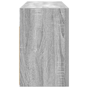 vidaXL Bathroom Wall Cabinet Grey Sonoma 80x25x40 cm Engineered Wood