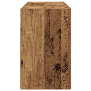 vidaXL Bathroom Wall Cabinet Old Wood 80x25x40 cm Engineered Wood