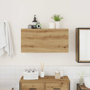 vidaXL Bathroom Wall Cabinet Artisan Oak 80x25x40 cm Engineered Wood