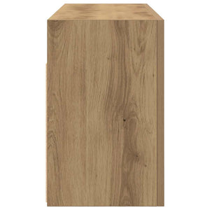 vidaXL Bathroom Wall Cabinet Artisan Oak 80x25x40 cm Engineered Wood