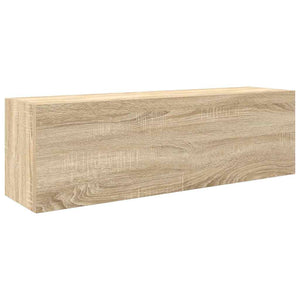 vidaXL Bathroom Wall Cabinet Sonoma Oak 100x25x30 cm Engineered Wood