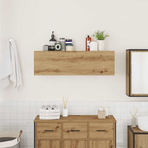 vidaXL Bathroom Wall Cabinet Artisan Oak 100x25x30 cm Engineered Wood