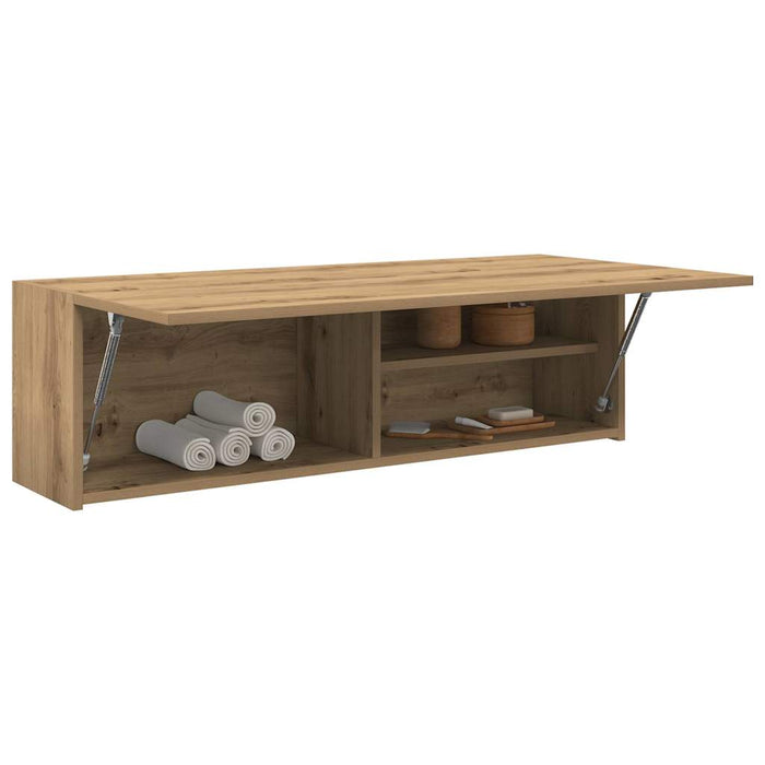 vidaXL Bathroom Wall Cabinet Artisan Oak 100x25x30 cm Engineered Wood