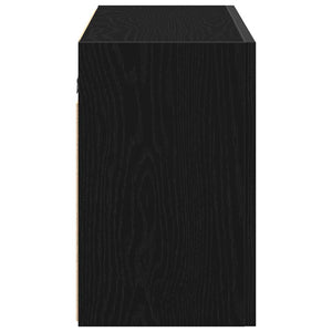 vidaXL Bathroom Wall Cabinet Black 100x25x40 cm Engineered Wood