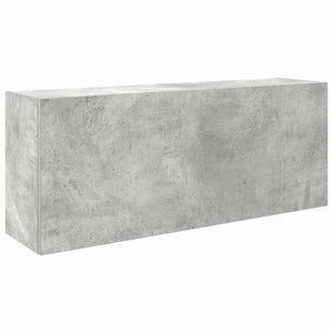 vidaXL Bathroom Wall Cabinet Concrete Grey 100x25x40 cm Engineered Wood