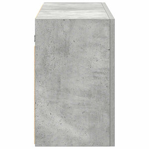 vidaXL Bathroom Wall Cabinet Concrete Grey 100x25x40 cm Engineered Wood