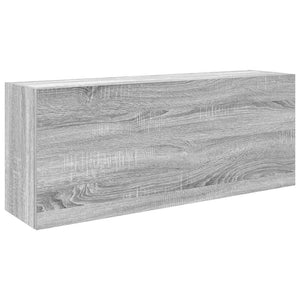 vidaXL Bathroom Wall Cabinet Grey Sonoma 100x25x40 cm Engineered Wood