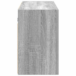 vidaXL Bathroom Wall Cabinet Grey Sonoma 100x25x40 cm Engineered Wood