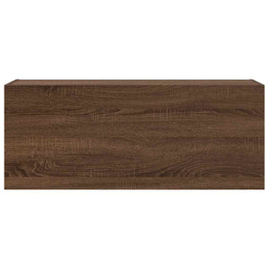 vidaXL Bathroom Wall Cabinet Brown Oak 100x25x40 cm Engineered Wood