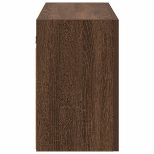 vidaXL Bathroom Wall Cabinet Brown Oak 100x25x40 cm Engineered Wood